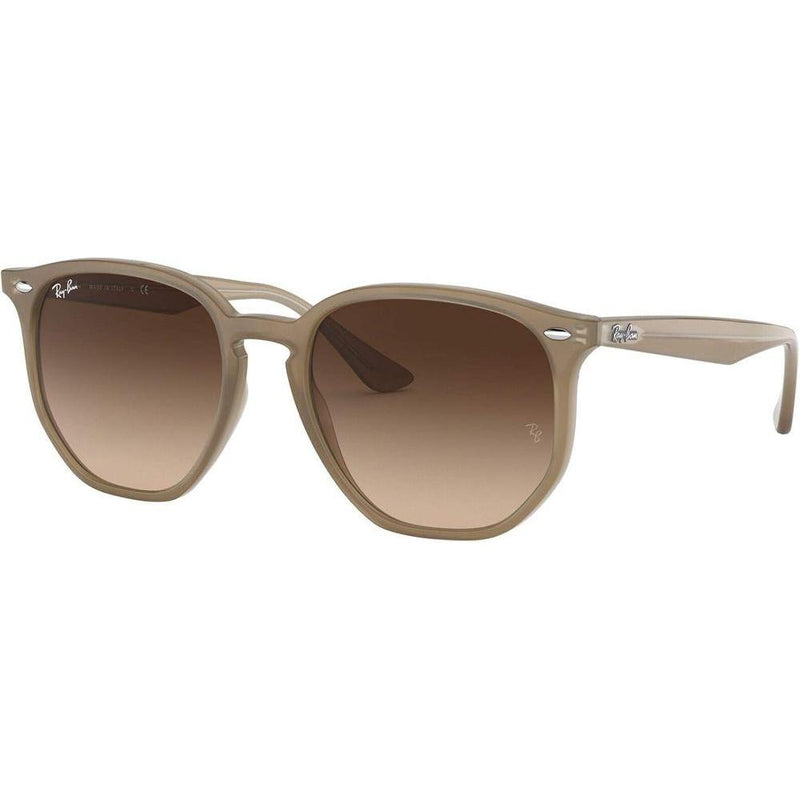 Ray-Ban Gafas de sol hexagonales modelo RB4306, diseño unisex, protección UV, lentes verdes G-15 no polarizadas