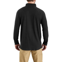 Camiseta Carhartt para hombre con tecnología Force, ajuste relajado, cremalleras y bolsillo, secado rápido y protección UPF 25+