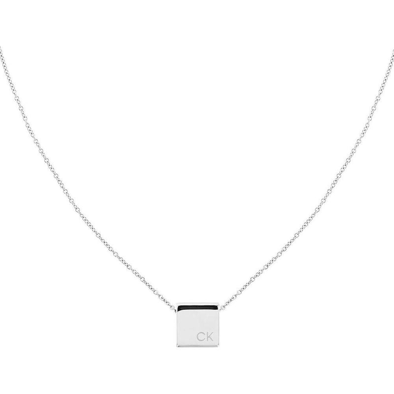 Calvin Klein Collar con colgante de acero inoxidable para mujer, elegante y sofisticado para cualquier ocasión