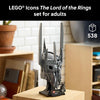 LEGO Icons The Lord of The Rings: Sauron's Helmet - Set de construcción para adultos con minifigura de Sauron