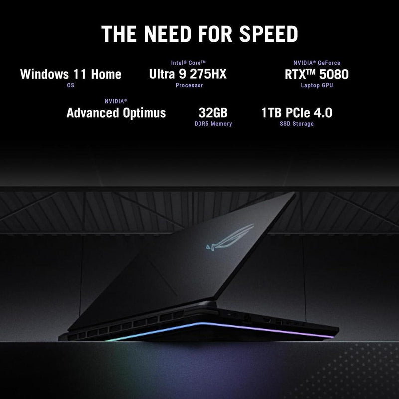 Asus Rog Strix G16 G615LW-AS96 16"Pulg. Eclipse Gray Intel Core Ultra 9 32GB 1TB RTX 5080