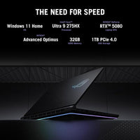 Asus Rog Strix G16 G615LW-AS96 16"Pulg. Eclipse Gray Intel Core Ultra 9 32GB 1TB RTX 5080
