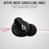 Auriculares inalámbricos Beats Studio Buds con cancelación de ruido, micrófono integrado, resistentes al agua y sudor