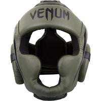 Casco protector Venum Elite: ligero y ajustable, perfecto para boxeo y MMA, con diseño ergonómico y malla ventilada