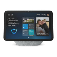 Echo Show 8 de Amazon, pantalla HD con audio espacial y control de Smart Home, color blanco