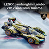 LEGO Speed Champions Lamborghini Lambo V12 Vision GT Super Car, juguete de Fórmula 1, auto de carreras para niños