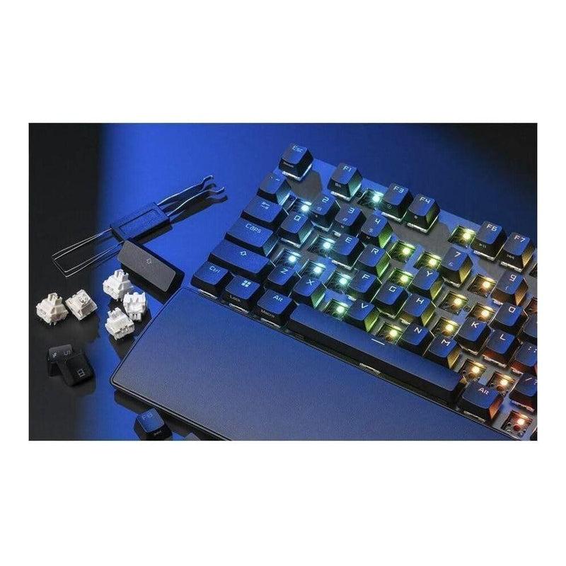 Teclado mecánico ASUS ROG Strix Scope II X con conexión USB, interruptores intercambiables ROG NX Snow V2 lineales, teclas PBT