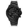 Reloj multifunción Bannon de acero inoxidable negro de Fossil, con diseño moderno y cierre plegable seguro