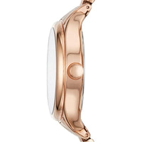 Reloj multifunción de acero inoxidable color oro rosa de Fossil