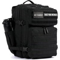Mochila Táctica 35L WOLFpak en Color Negro con Resistencia al Agua y Personalización con Parches, Ideal para Viajes y Uso Diario