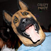 CreepyParty - Máscara de látex para cabeza de perro, ideal para Halloween y eventos festivos