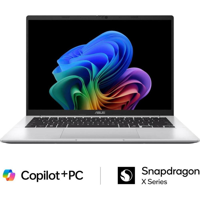 Asus Vivobook 14 Laptop Snapdragon 16GB RAM 512GB SSD Windows 11 Plateado