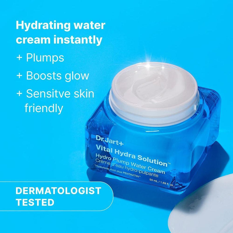 Dr.Jart+ Vital Hydra Water Cream Hidratante Facial Coreano Con Ácido Hialurónico Para Piel De Vidrio