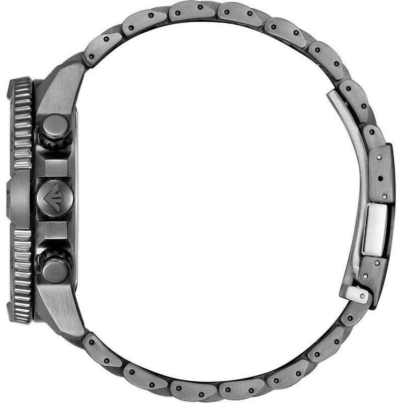 Citizen Reloj Eco-Drive Promaster Navihawk A-T para hombre, esfera verde, pulsera de acero inoxidable, modelo AT8227-56X