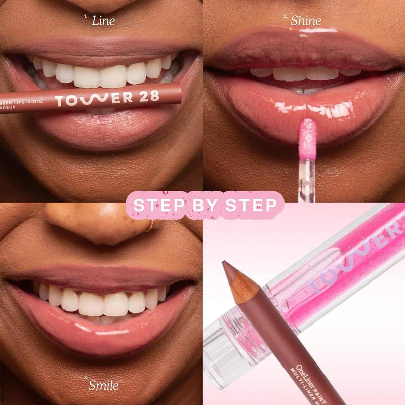 Line + Shine Set de Regalo Lápiz Labial y Brillo Labial