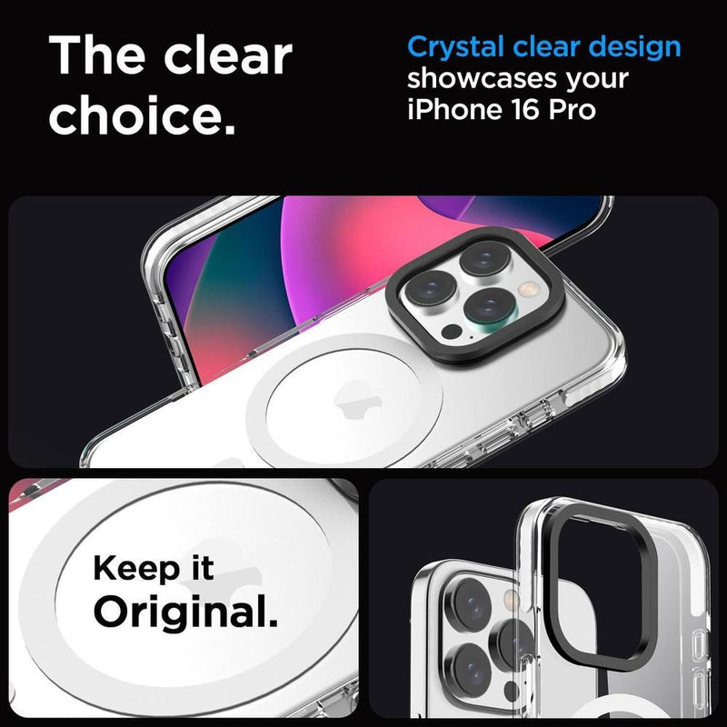Funda AICase transparente compatible iPhone 16 Pro con MagSafe, magnética y delgada, no amarillenta, ligera y protectora