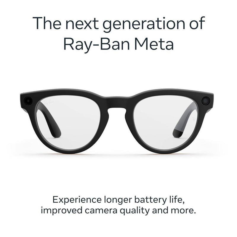 Gafas inteligentes Ray-Ban Meta con cámara 12 MP, traducción en tiempo real, llamadas manos libres, duración extendida de batería