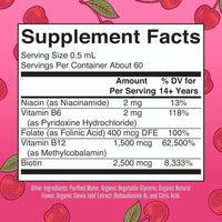 MaryRuth Organics Complejo de Vitamina B, Suplemento Vegano y Orgánico con Biotina, Vitamina B12 y Niacina, Apoyo Metabólico