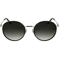 Lentes de sol Calvin Klein CK25101S con diseño redondo y marco de metal, incluyendo almohadillas nasales ajustables para mayor comodidad