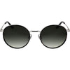 Lentes de sol Calvin Klein CK25101S con diseño redondo y marco de metal, incluyendo almohadillas nasales ajustables para mayor comodidad