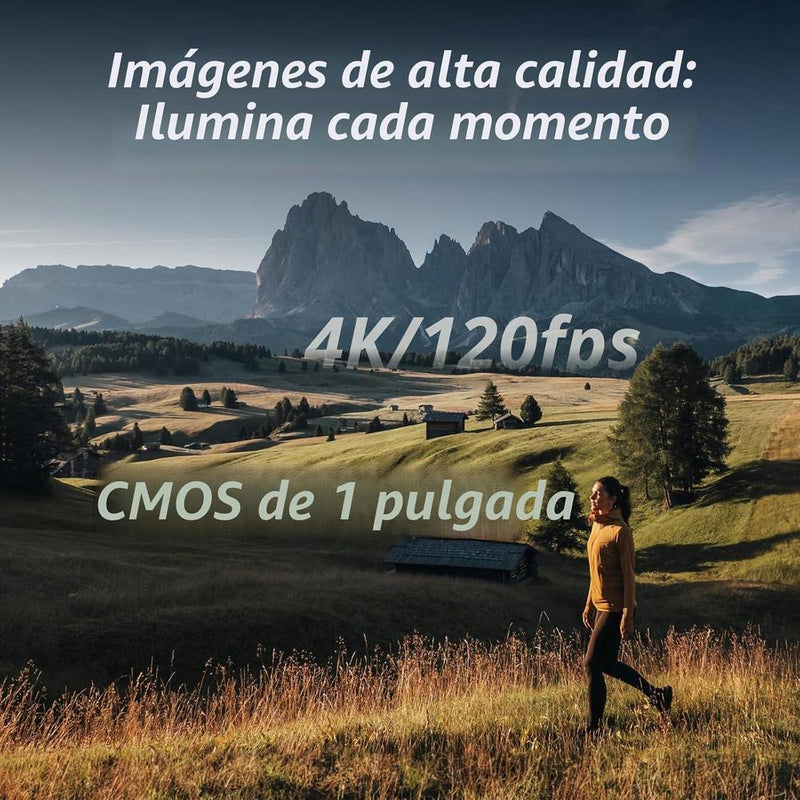 DJI Osmo Pocket 3 Creator Combo, cámara para vlogging 4K con estabilización de 3 ejes, micrófono incluido, seguimiento facial