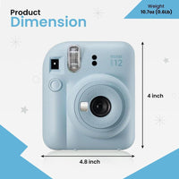 FUJIFILM Instax Mini Blue Holiday Bundle 2025 - Cámara Instantánea En Color Pastel Azul
