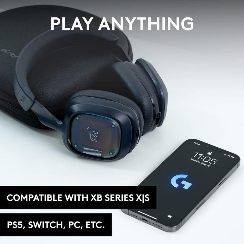 Logitech G Astro A30 Auriculares Inalámbricos Gaming Dolby Atmos, Bluetooth, Batería 27h, USB-C, PS5/Xbox/Switch/PC/Android, Azul
