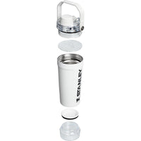 Stanley Activate - Botella agitadora acero inoxidable aislada, almacenamiento de base y tapa de flujo rápido