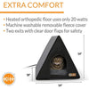 K&H Casa climatizada para gatos, gris/negro, para interior y exterior 20 W