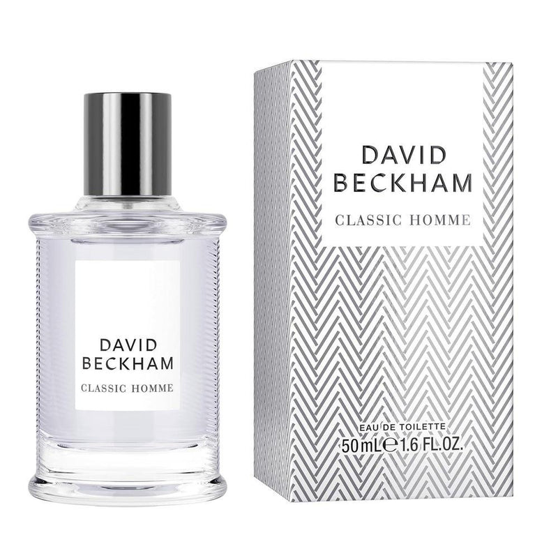 David Beckham Classic Homme Eau de Toilette, notas de pomelo rosa, madera de cachemira y caoba, fragancia para hombre