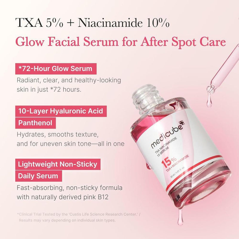 Medicube TXA+Niacinamide 15% Serum Suero Facial 5% Ácido Tranexámico 30ml