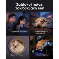 Soundcore Sleep A30 de Anker - Auriculares para dormir con cancelación activa de ruido y sistema adaptativo de enmascaramiento de ronquidos