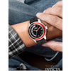 Reloj Invicta para hombre, modelo Specialty, acero inoxidable, con correa negra de silicona y movimiento de cuarzo