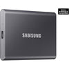 Samsung T7 Touch - Disco sólido externo, conexión USB 3.2, gris, compatible con PC, Mac, 2 TB, cifrado hardware