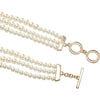 Anne Klein collar de perlas blancas con detalle dorado para mujer, elegante para cualquier ocasión especial