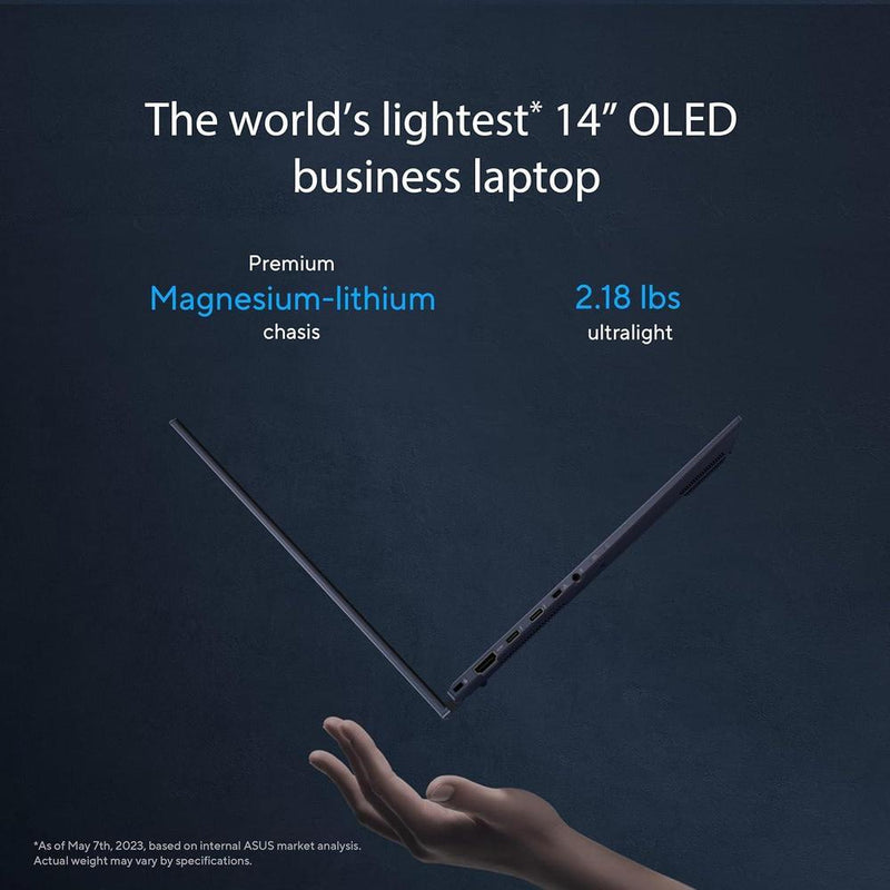 Asus Expertbook B9 Oled Intel Vpro Essentials Procesador Intel Core 7 16gb Ram 512gb Ssd Wi-Fi 6e Windows 11 Pro