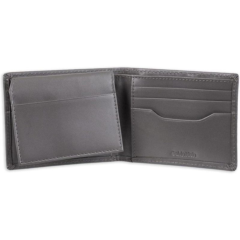 Calvin Klein Billetera para Hombre con Tecnología RFID, Múltiples Ranuras y Ventana de Identificación