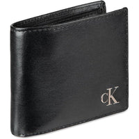 Billetera plegable minimalista RFID de cuero Calvin Klein para hombre con múltiples ranuras para tarjetas
