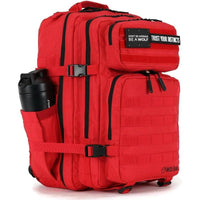 Mochila WOLFpak 45L Elite Roja, diseño táctico militar con capacidad personalizable y parches integrados