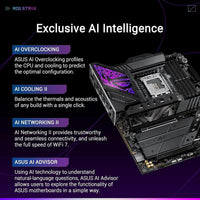 ASUS ROG Strix Z890-E Gaming WiFi Intel Z890 LGA 1851 ATX Placa Base con IA Avanzada, DDR5, WiFi 7 y Más