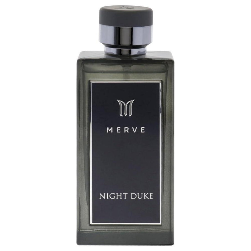 Merve Night Duke para hombre - Perfume elegante con flores y ámbar gris, notas marinas refrescantes