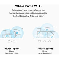 Router y extensor Nest WiFi con altavoz inteligente, compatible con Google WiFi, color blanco, paquete de 3