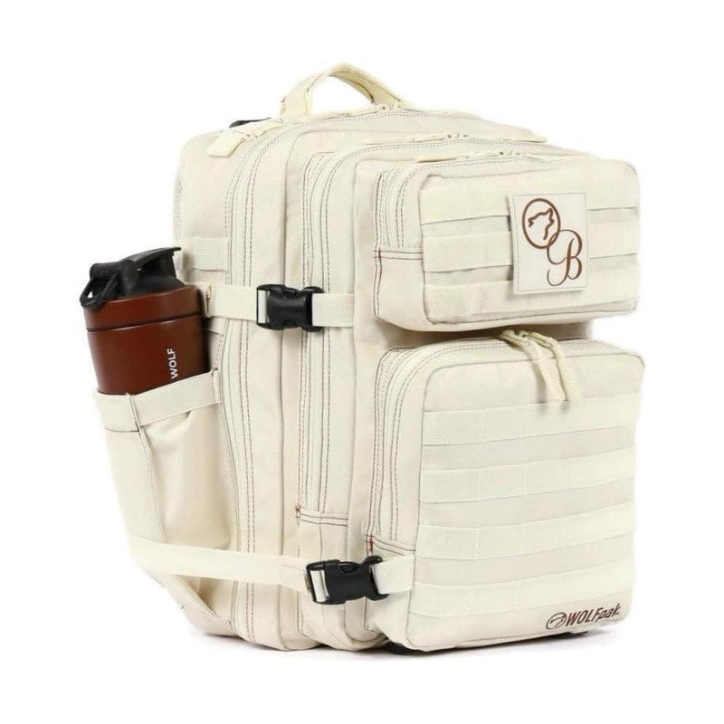 WOLFpak Mochila 35L Bombshell Sportswear en color crème, diseño unisex para actividades casuales y deportivas, hecha de poliéster resistente