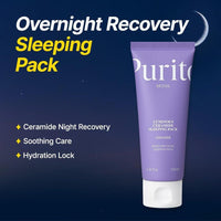 PURITO Crema Recuperadora Nocturna 100ml Para Piel Seca Y Sensible Vegana