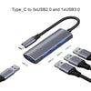 USB Hub 4 in 1, USB to USB 3.0 USB 2.0,4 Ports Portable USB Splitte