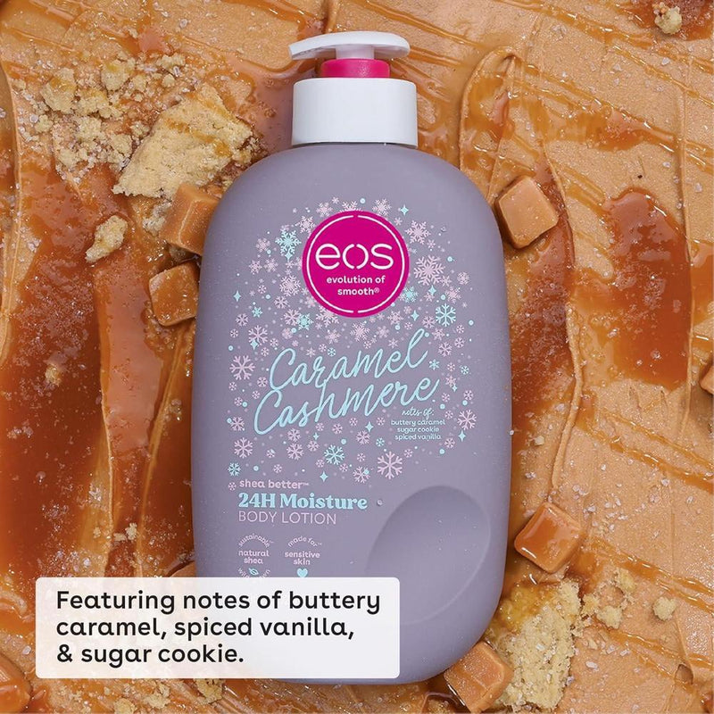 Eos Shea Better Holiday Loción Corporal Caramel Cashmere Edición Limitada 473 ml