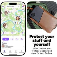 Tile Slim Bundle - Buscador De Billeteras, Rastreador Bluetooth Y Localizador Compatible Con Ios Y Android, Paquete De 4 En Negro