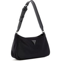 Bolso de Hombro GUESS Little Bay para Mujer, Nailon, Cremallera, Herrajes Dorados