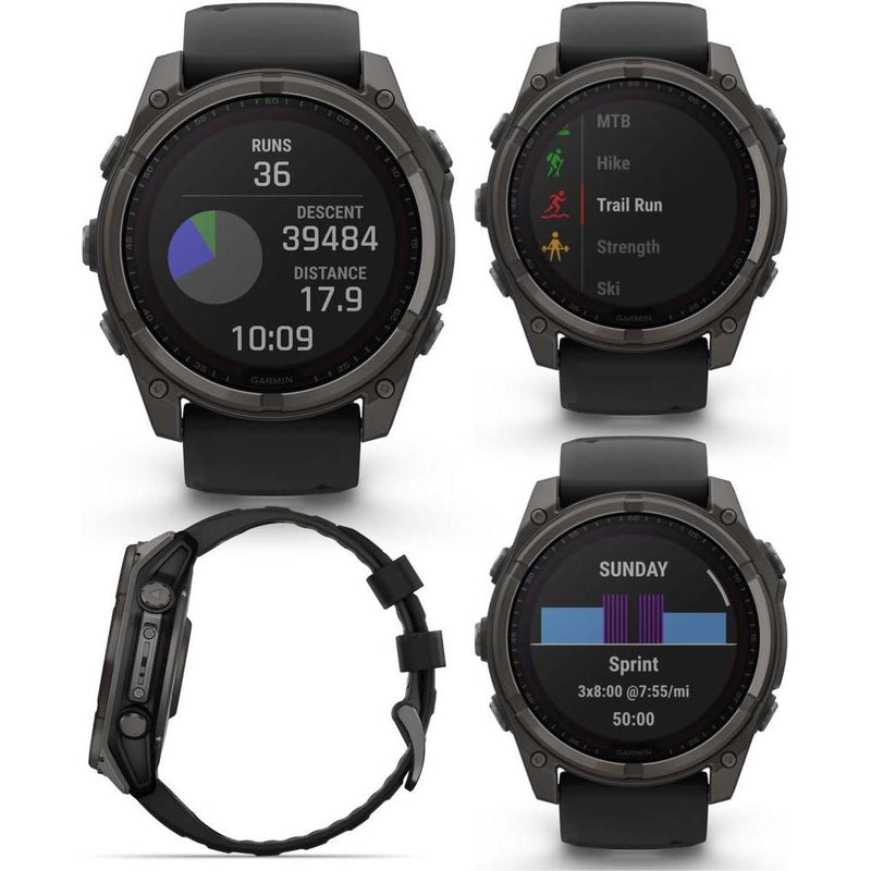 Garmin Fenix 8 Smartwatch Multideporte Con Carga Solar, Zafiro, Titanio Y GPS, Incluye Auriculares Wearable4U 51 Mm 32 Gb