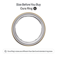 Anillo inteligente Oura 4 en dorado para rastreo de salud, sueño y actividad, compatible con iOS y Android